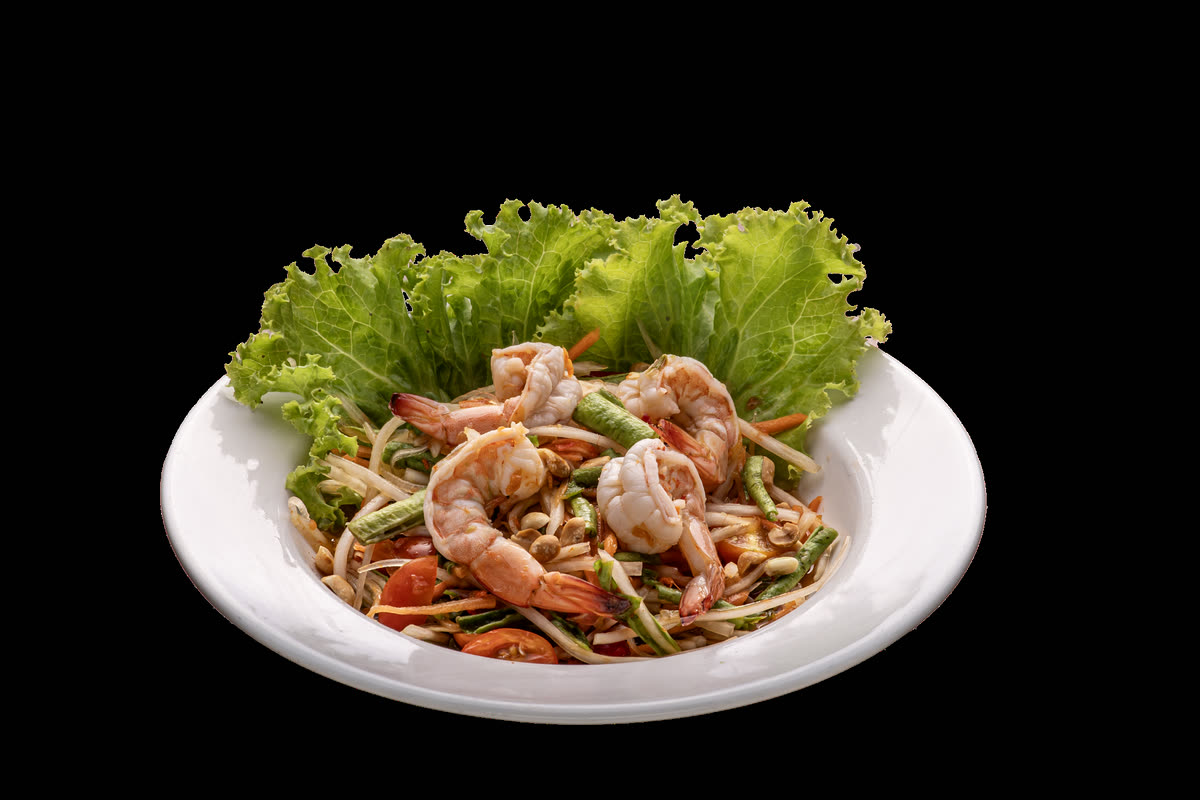 Somtam Green Papaya Salad with Shrimp